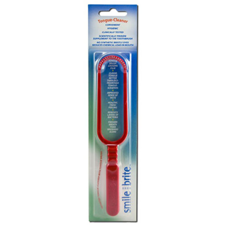 Smile Bright Tongue Cleaner With Tongue Brush, 1 Ea