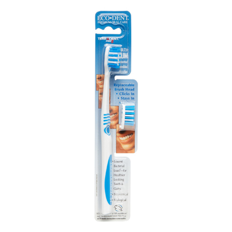 Eco-Dent Terradent Adult 31 Toothbrush Refill Medium With Replaceable Brush Head - 1 Ea