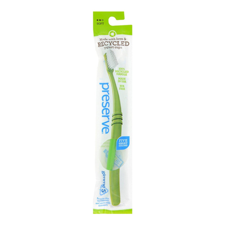 Preserve Adult Soft Toothbrush With Mailer, Colors May Vary, 1 Ea