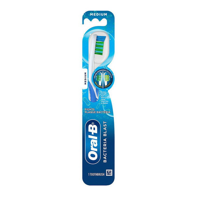 Oral B Advantage Complete Bacteria Blast Toothbrush, Medium, 1 Ea