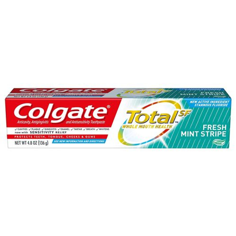 Colgate Total Toothpaste Fresh Mint Stripe Gel, 4.8 Oz