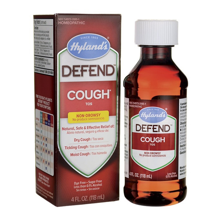 Hylands Defend Homeopathic Non-Drowsy Cough Syrup - 4 Oz