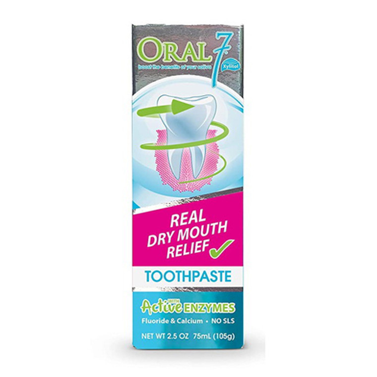 Oral7 Dry Mouth Moisturizing Toothpaste Containing Enzymes, 2.5 Oz