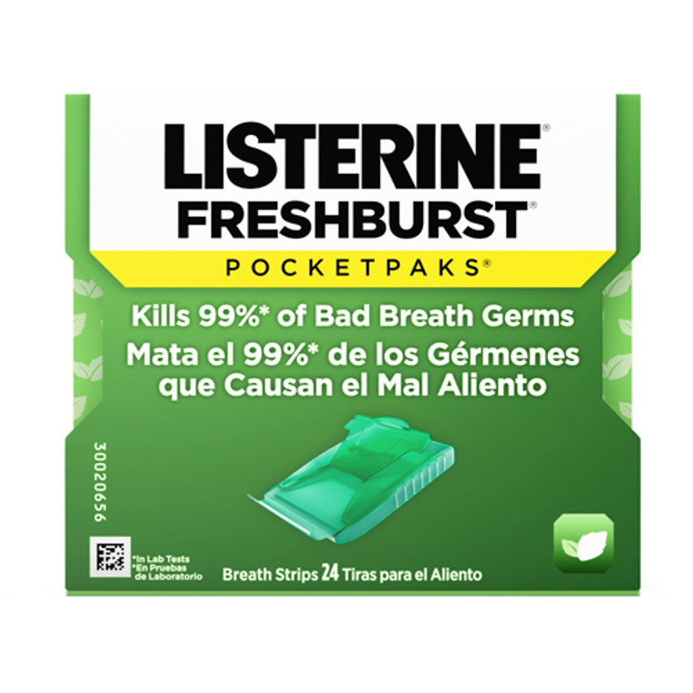 Listerine Freshburst Pocketpaks Breath Strips For Fresh Breath, 24 Ea