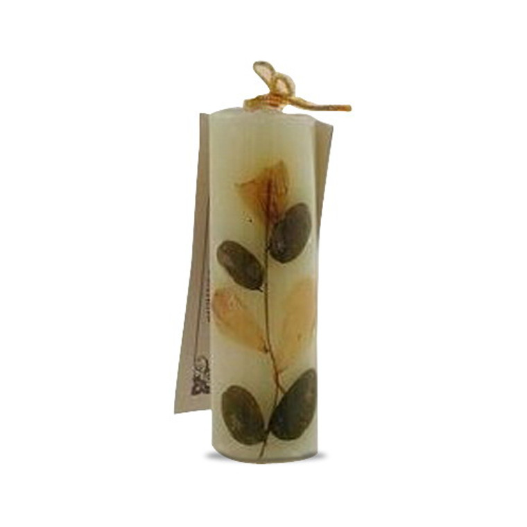 Auroshikha Candles And Incense Sandal Cylindrical Flower Candle - 1 Ea