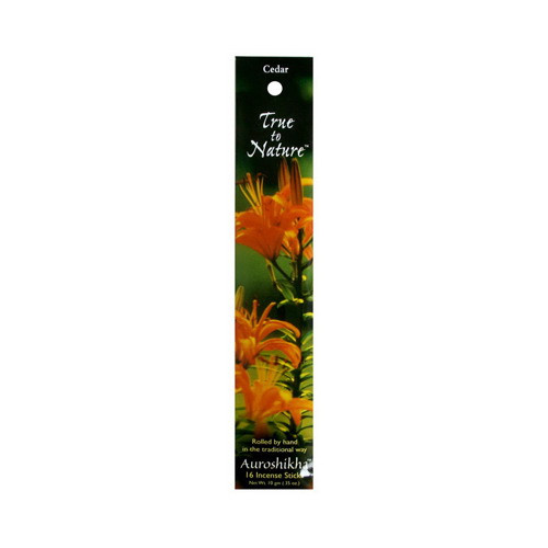 Auroshikha True To Nature Incense Sticks, Cedar Essence - 10 Gm