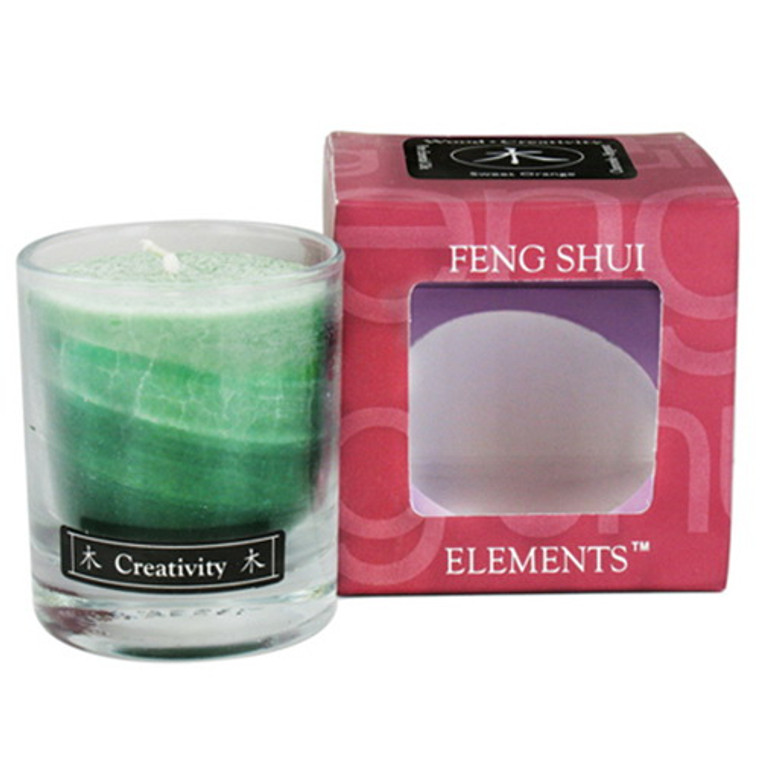 Aloha Bay Feng Shui Palm Wax Wood Creativity Candle Jar - 2.5 Oz, 3 Pack