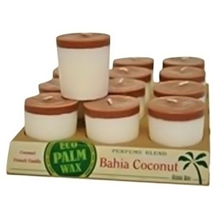 Aloha Bay Perfume Blend Votive Candle, Bahia Coconut - 2 Oz, 12 Ea