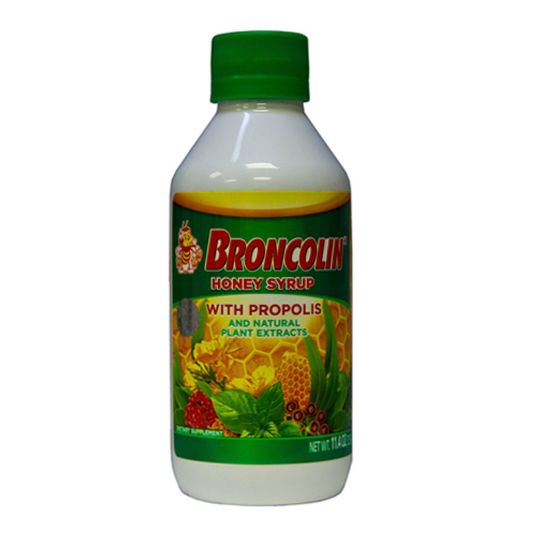 Broncolin with Propoleo Honey Syrup for Cough, 11.4 Oz