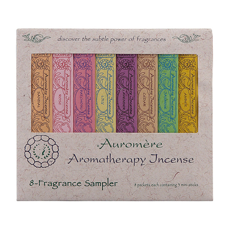 Auromere Aromatherapy 8 Fragrance Sampler Incense - 1 Ea