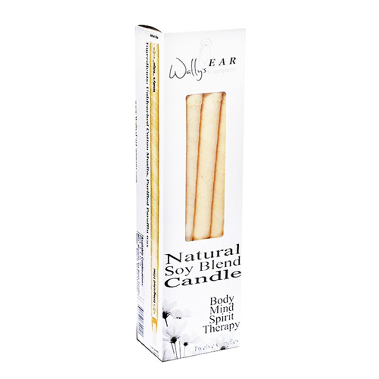 Wallys Natural Products Soy Blend Multi-Purpose Hollow Candles - 12 Pack