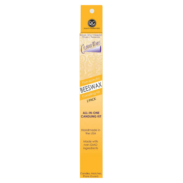 Cylinder Works Beeswax Ear Candles for Relaxation 2Ea