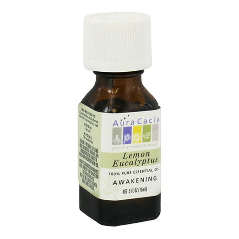 Aura Cacia Awakening Lemon Eucalyptus Essential Oils - 0.5 Oz
