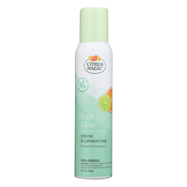 Citrus Magic Natural Odor Eliminating Air Freshener Spray Fresh Citrus Eliminate Troublesome Odors and Sprinkle Air with Freshness 3Oz (85g)