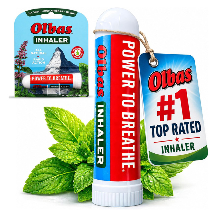Olbas Aromahterapy Inhaler Power to Breathe Stick for Clear Breathing and Sinus Relief 0.01Oz (2.5g)