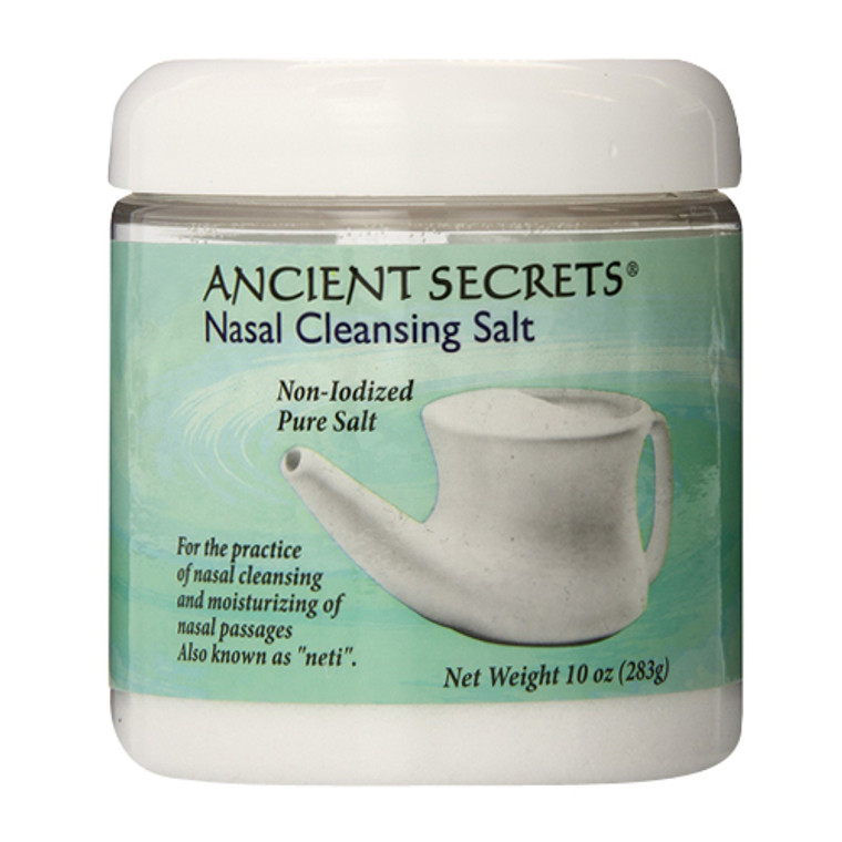 Ancient Secrets Nasal Cleansing Salt Jar, Non Iodized, 10 Oz