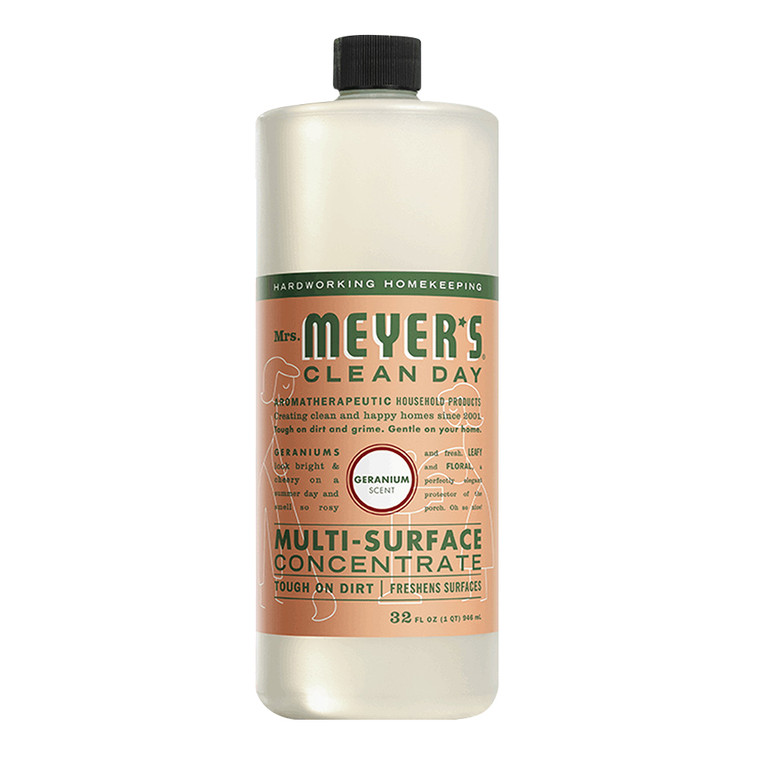 Mrs. Meyers Clean Day Multi-Surface Concentrated Cleaner, Geranium, 32 oz