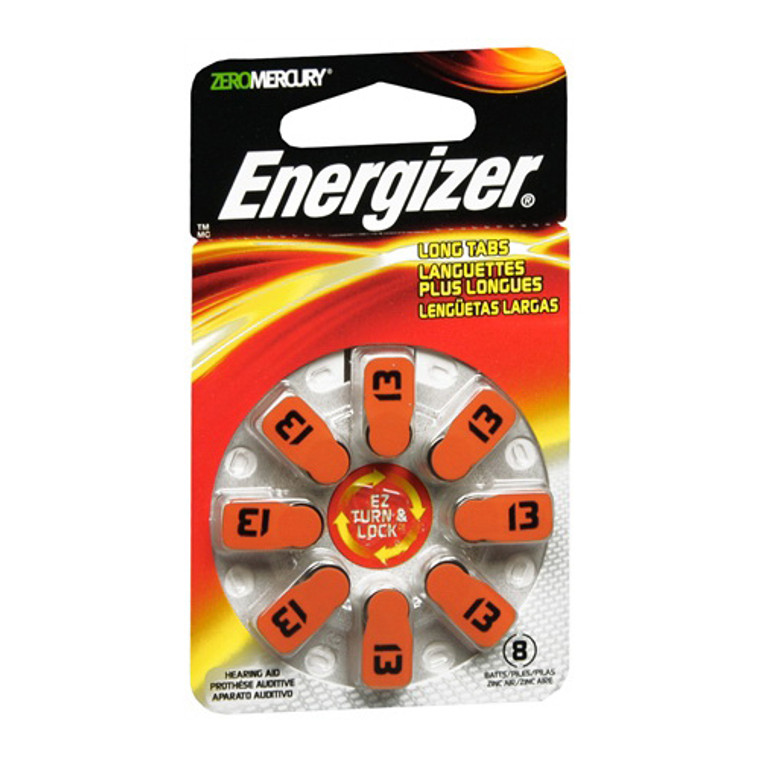 Energizer Hearing Aid Batteries, 8 Ea/pack