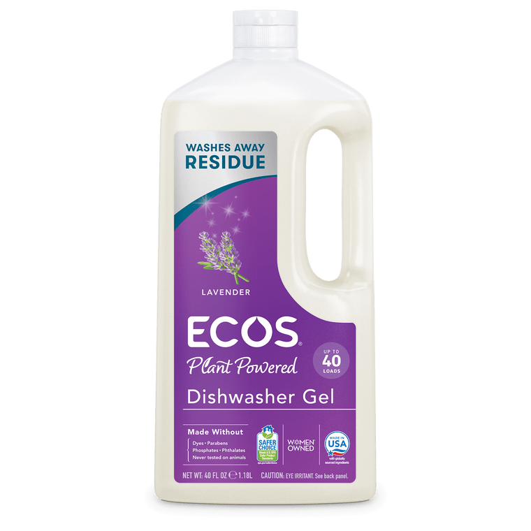 Earth Friendly Wave 100% Natural Auto Dishwasher Gel, Original Lavender, 40 Oz