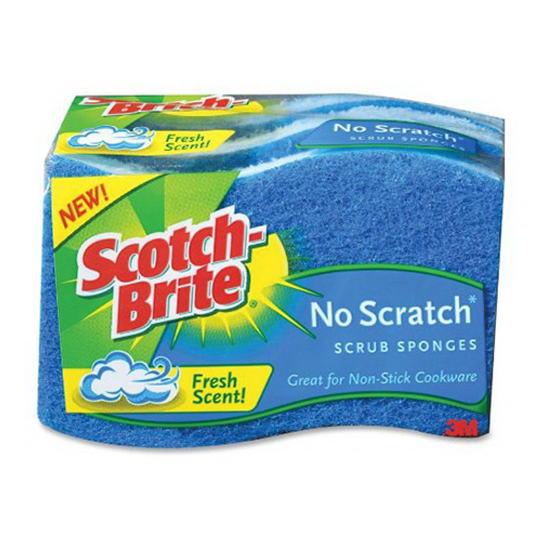 3M Scotch-Brite Multi Purpose No Scratch Scrub Sponge - 3 Ea