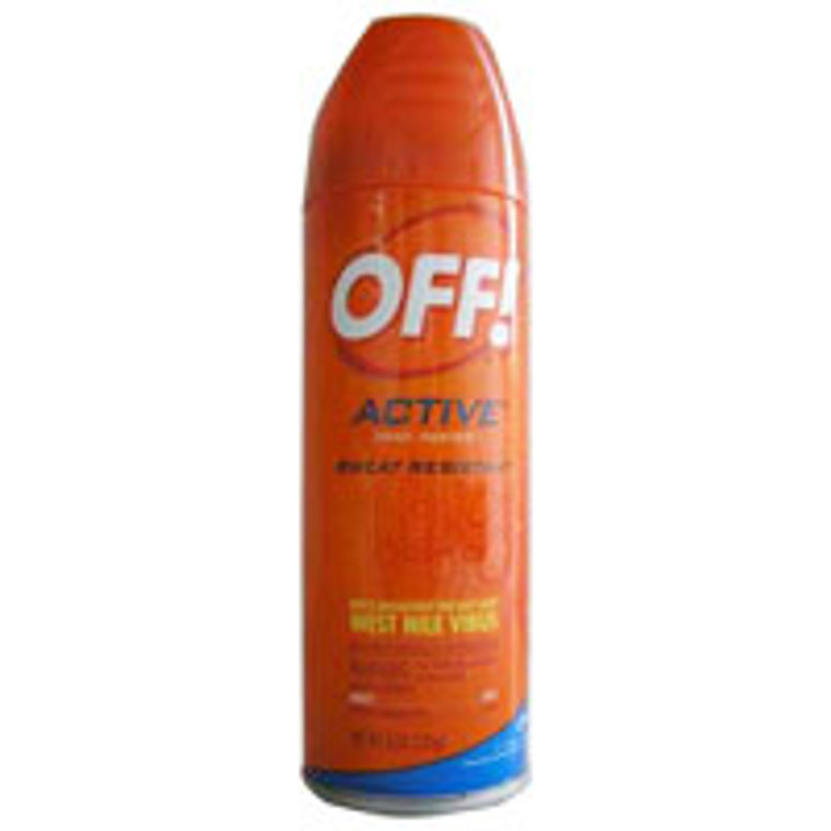 Off Active Sweat Resistant Insect Repellent Spray, Unscented - 6 Oz