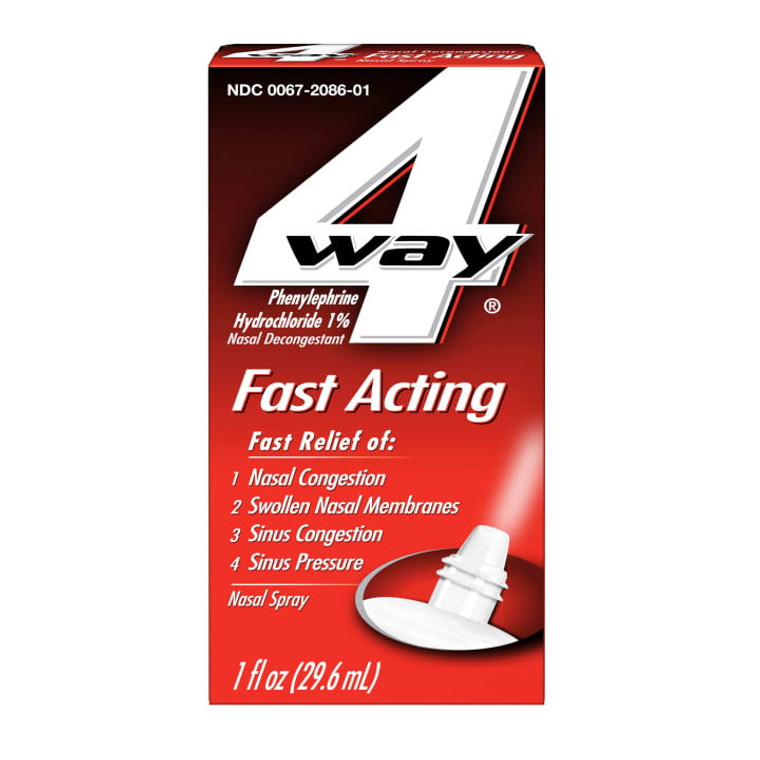 4-Way Fast Acting Nasal Congestion Spray, 1 Oz