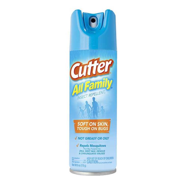 Cutter All Family Insect Repellent Aerosol, 6 Oz