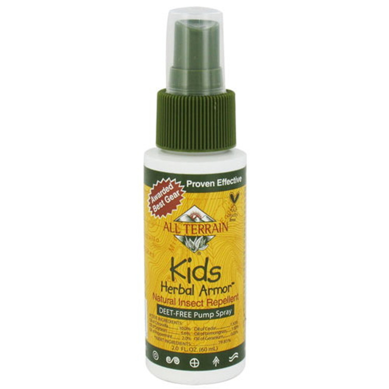 All Terrain Herbal Armor Kids Insect Repellent Pump Spray, Deet-Free - 2 Oz