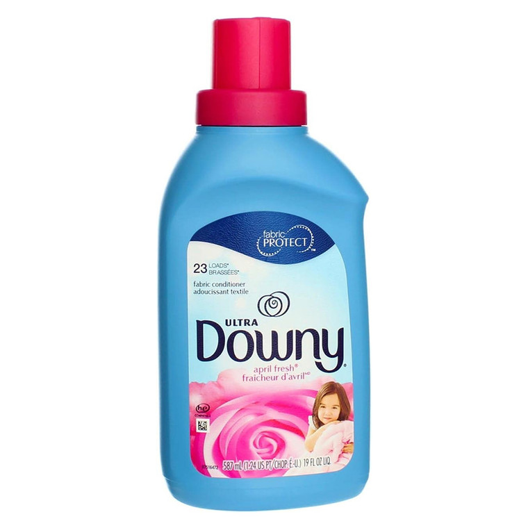 Downy Ultra April Fresh Scent Fabric Softener Liquid Helps Reduce Wrinkles and Static Cling 19Oz (587ml)