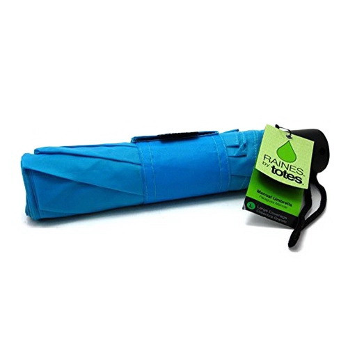 Raines by Totes Umbrella Manual Fold Umbrella, Assorted Colors, 1 Ea