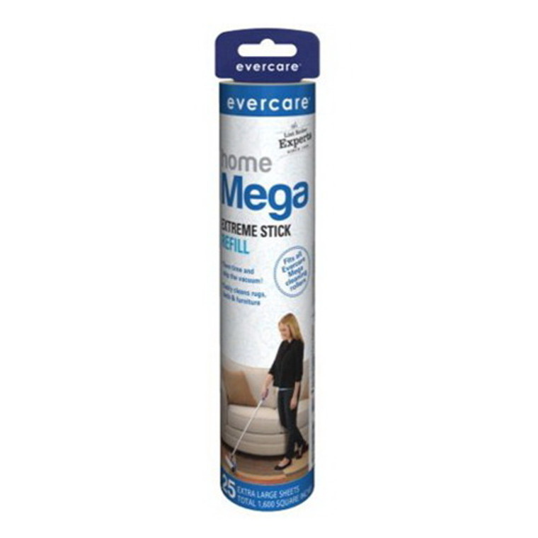 Evercare Home Mega Extreme Stick Refill Sheets, Large, 25 Ea