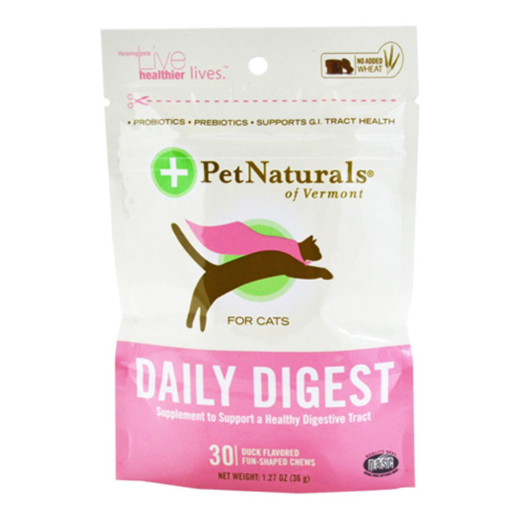Pet Naturals Of Vermont Daily Probiotic For Cats Chews, 30 Ea