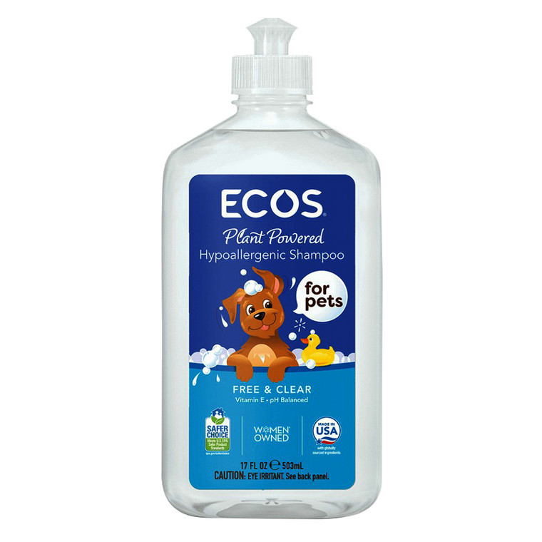 Earth Friendly Products Pet Shampoo Fragrance Free, 17 oz