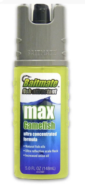 Baitmate Max Ultra Gamefish Fish Attractant, Concentrated Formula, 5 Oz