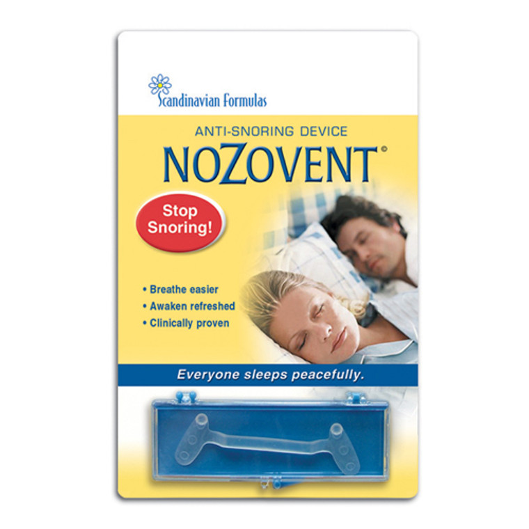 Nozovent Anti Snoring Device For Peaceful Sleep By Scandinavian Formulas - 1 Ea
