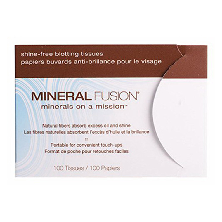 Mineral Fusion Shine Free Blotting Tissues, 100 Ea