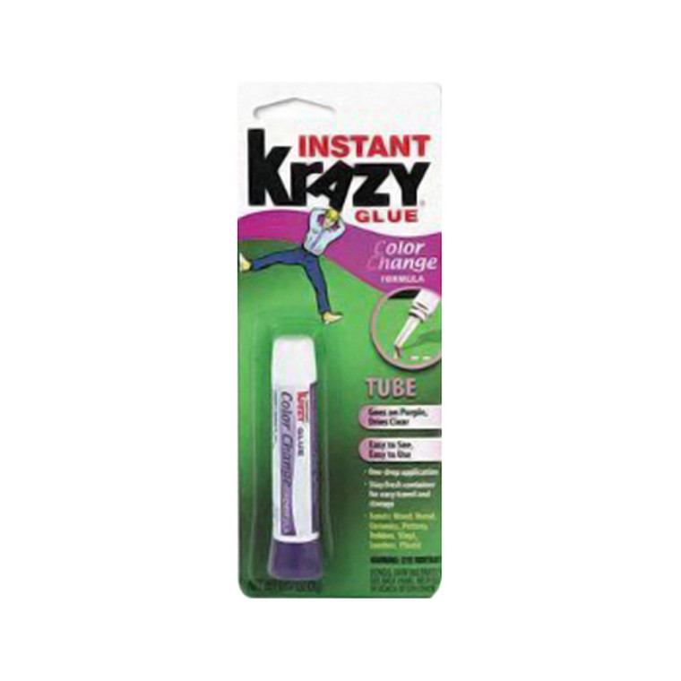 Elmers Instant Krazy Glue Tube Color Change Formula - 1 Ea