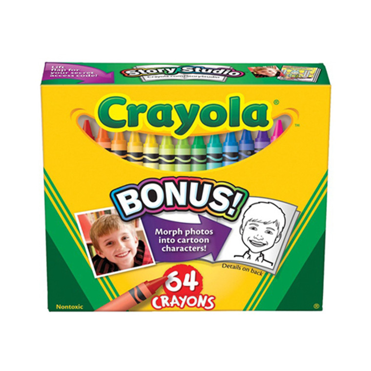 Crayola Nontoxic Crayons - 64 Ea