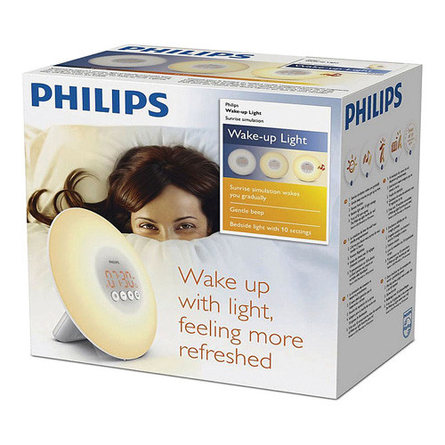 Philips Wake-Up Light With Sunrise Simulation Alarm Clock, HF3500/60, 1 Ea