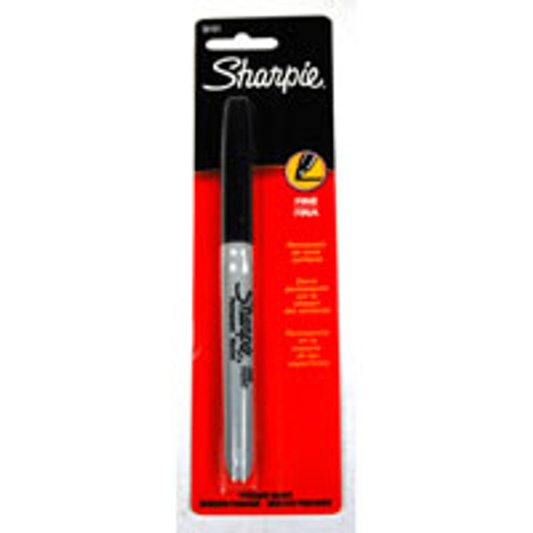 Sharpie Fine Tip Permanent Marker, Black - 1 Ea