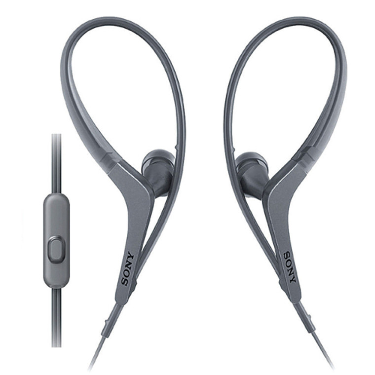 Sony MDRAS410AB Active Sport In-Ear Headphones, Black, 1 Ea