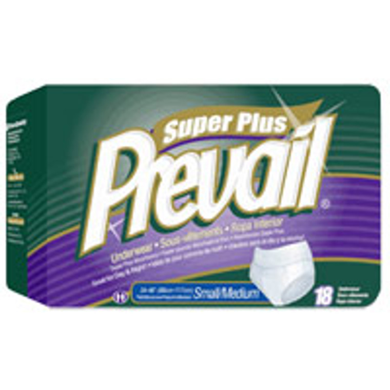 Prevail Super Plus Underwear For Women Of Size : Small/Medium (34-46 Inches) - 18 Ea, 4 Pack