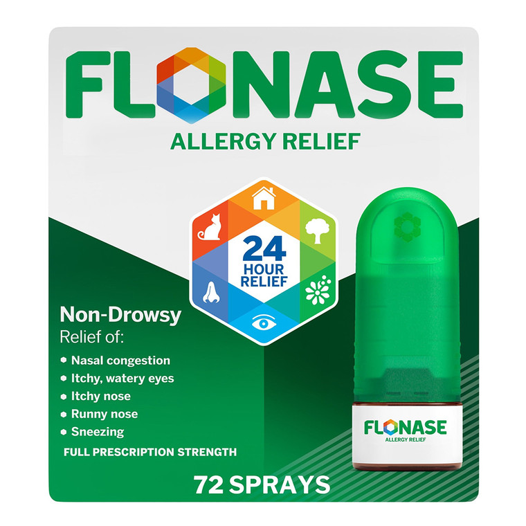 Flonase 24 Hour Allergy Relief Nasal Spray Non Drowsy Medicine 0.38Oz (11.1ml)