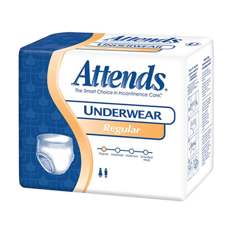 Attends Regular Absorbency Underwear Size: Large 44X58 in, 18 Ea, 4 Pack