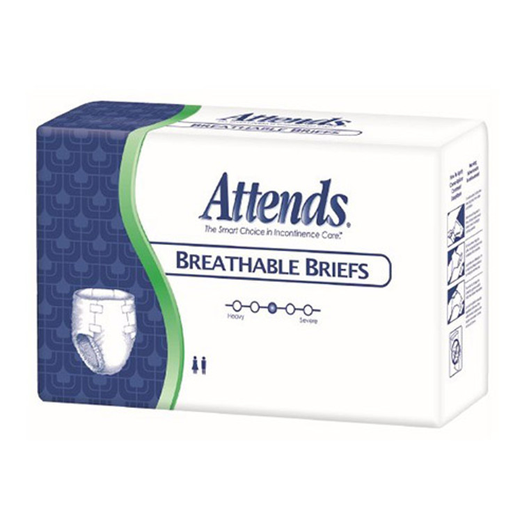 Attends Homecare Breathable Briefs for Adult, X-large, 58X63in, 20 Ea, 3 Pack