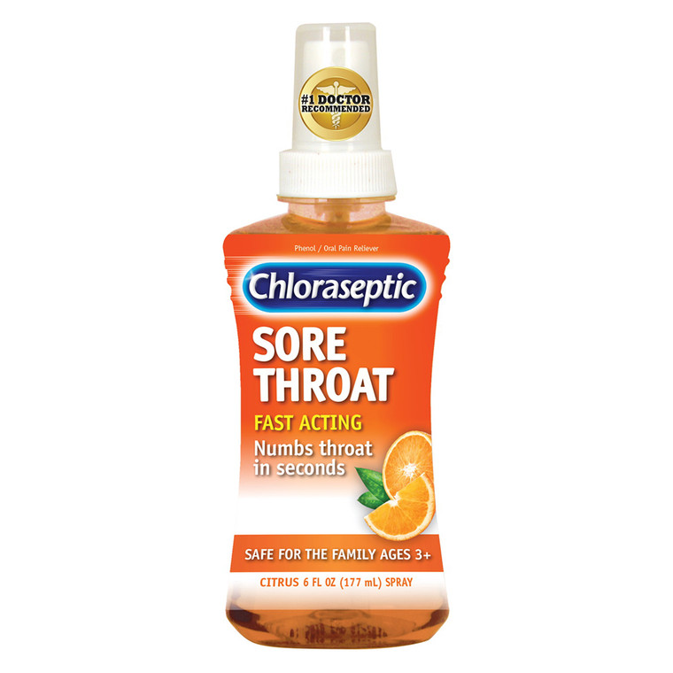 Chloraseptic Sore Throat Spray, Citrus, 6 Oz