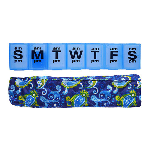 Apex 7 Day Pill Organizer with Decorative Sleeve  XX Large for Accurate Daily Medicine Dosing 1Ea