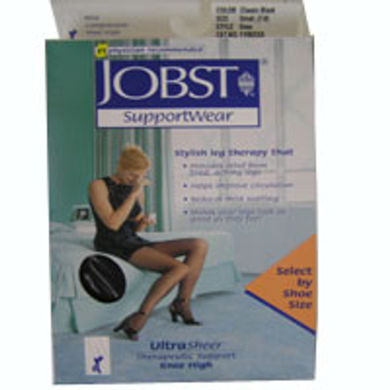 Jobst Stockings Ultra Sheer Knee High 8-15 Mm/Hg Compression Sunbronze - Small
