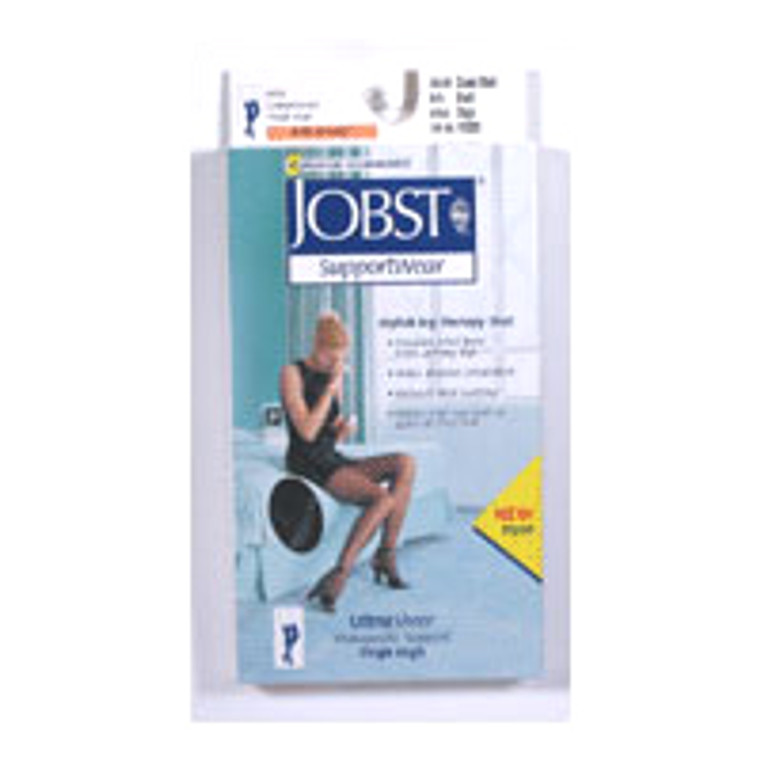 Jobst Ultrasheer Thigh Highs Stockings 8-15 Mmhg Compression Black, Size : Medium - 1 Each