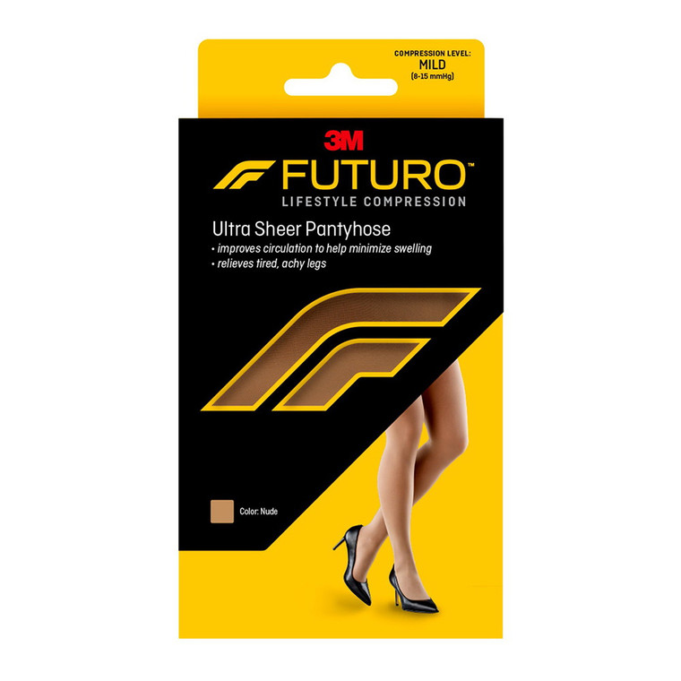 Futuro Energizing 8-15 Mmhg Ultra Sheer Pantyhose For Women, Beige, Large - 1 Ea